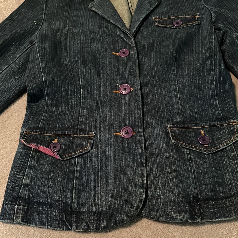 Vintage Izod Jean Jacket/Blazer - Picture 2 of 5